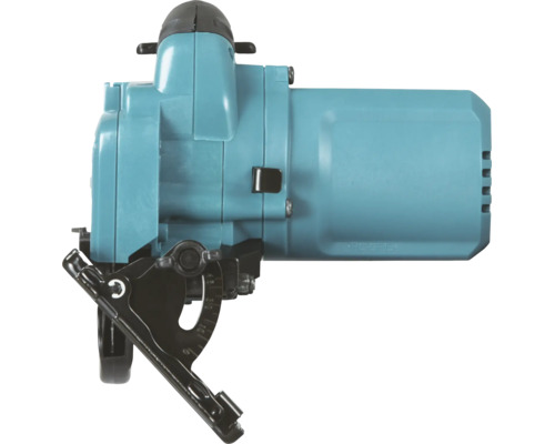 Carter de moteur Makita bleu pour scie circulaire avec réglage d'angle en plastique et métal.