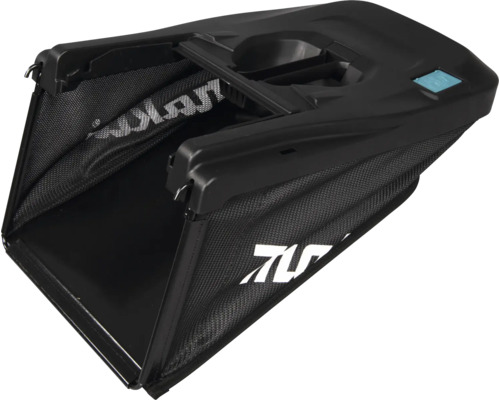 Sac de ramassage pour herbe noir AL-KO en plastique et maille pour tondeuse à gazon.