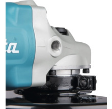 Tête engrenage de meuleuse Makita avec filetage pour poignée latérale et capot de protection noir.