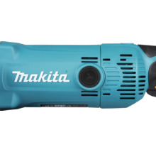 Détail d'un outil électrique Makita avec Makita Logo et fentes de ventilation.