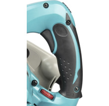 Poignée ergonomique pour outil électrique avec surface caoutchoutée, gâchette et molette de réglage.