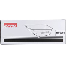 Emballage pour bac en plastique Makita pour brouettes à batterie, avec Logo Makita et numéro d'article 199008-0.