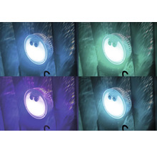 Spot encastrable avec quatre effets de lumière différents pour l'éclairage de bassin