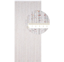 Dekorplatte mit Dekor und Maßangabe