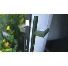 Garniture de porte avec serrure et poignée de porte