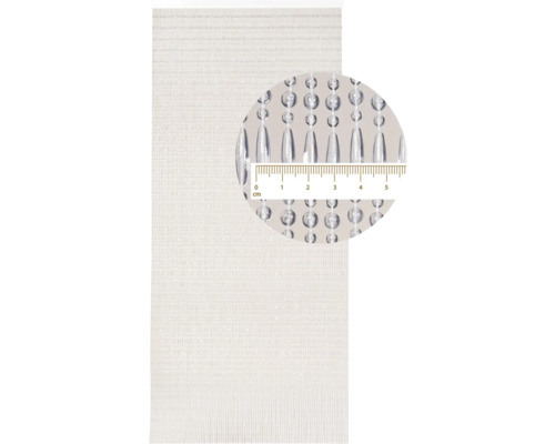 Écharpes décoratives avec franges de perles et indication en centimètres pour la détermination de la taille