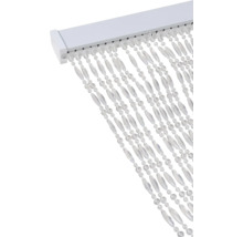 Panneaux décoratifs avec des perles sur un rail de suspension