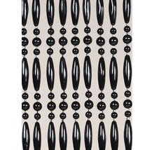 Dekorative Perlenvorhang mit schwarzen Perlen