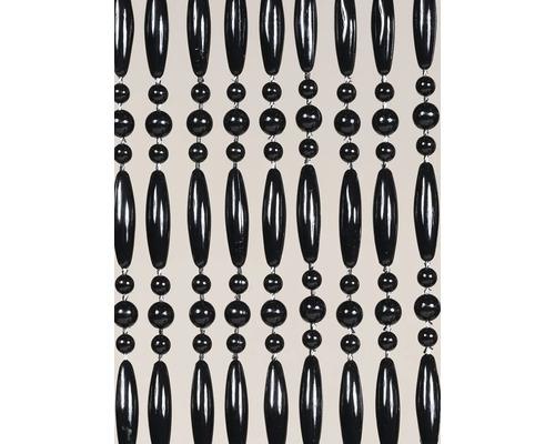 Dekorative Perlenvorhang mit schwarzen Perlen