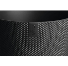 Vue détaillée d'un pot de fleurs avec une surface en forme de losange et le logo Elho.