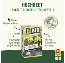 Compo Bio Hochbeet Langzeit Dünger mit Schafwolle für alle Pflanzen im Hochbeet