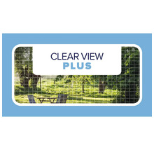 Clôture de jardin Clear View Plus avec vue sur un espace vert