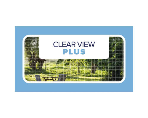 Clôture de jardin Clear View Plus avec vue sur un espace vert