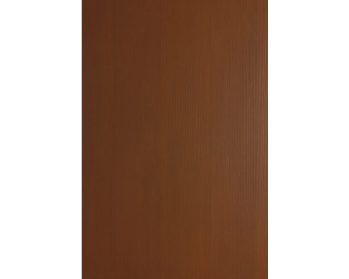 Gros plan d'une surface avec veinage vertical du bois en aspect noyer.