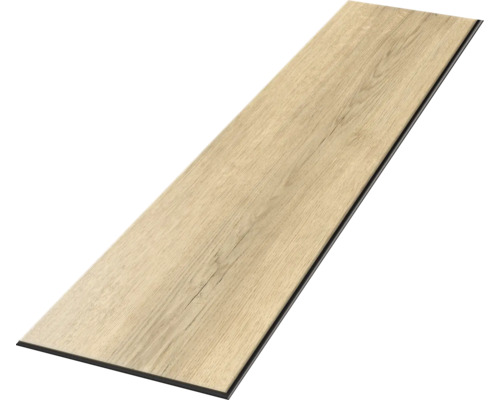 Lame individuelle de sol en vinyle ou stratifié avec veinage bois aspect chêne.