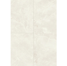 Carrelage de sol aspect marbre avec veinage discret.