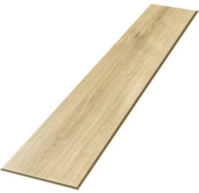 Lame de sol individuelle avec décor en bois aspect chêne clair et surface structurée pour revêtements de sol.