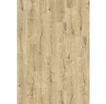 Revêtement de sol aspect chêne avec nœuds et veinures naturelles.