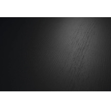 Gros plan d une surface sombre avec une texture de bois fine.