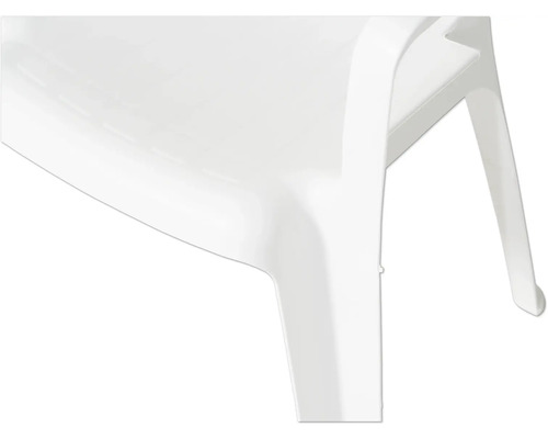 Gros plan d une chaise en plastique blanc