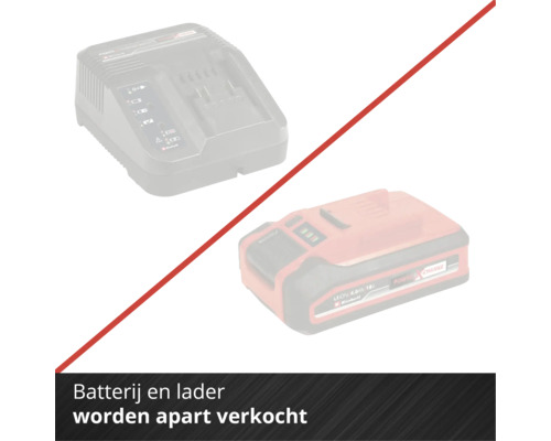 Einhell Power X-Change Akku und Ladegerät werden separat verkauft.
