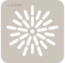 Logo Laufen et symbole pour la fonction de massage.