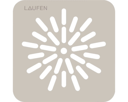 Logo Laufen et symbole pour la fonction de massage.