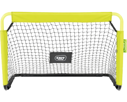 But de football portable avec manchons de cadre jaune néon et filet noir de EXIT Toys.