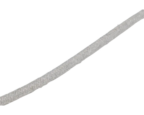 Corde tressée de couleur gris clair