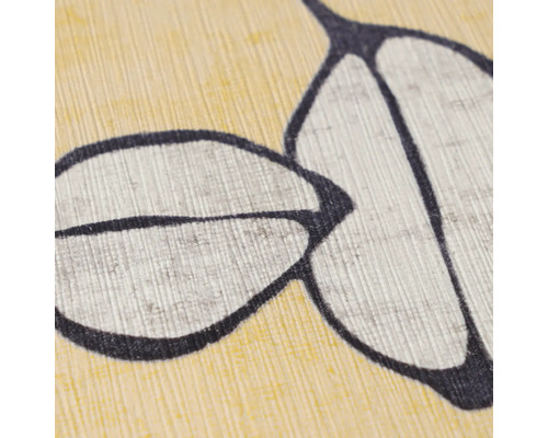 Gros plan d un papier peint texture avec un motif de feuilles stylisees.