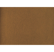 Gros plan sur une surface de crépi brun avec une texture fine et uniforme.