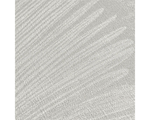 Papier peint intissé avec une structure fine et granuleuse et un motif à rayures discret en gris clair.