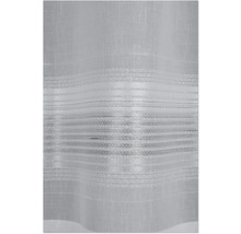 Rideau semi-transparent avec rayures horizontales et texture aspect lin.