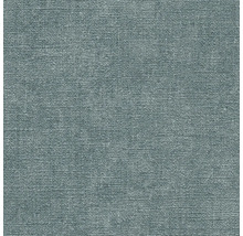 Papier peint avec une structure tissée fine aspect lin, bleu.