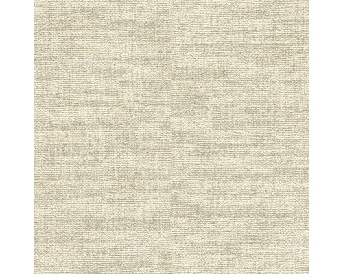 Papier peint intissé avec une structure horizontale fine beige.