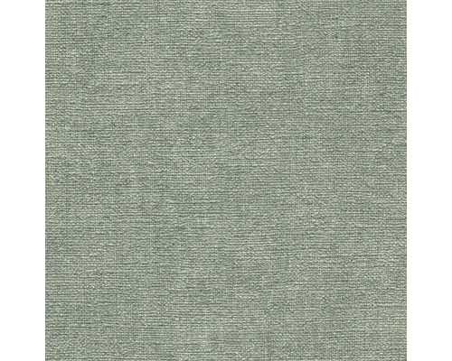 Papier peint structuré vert sauge avec une texture horizontale fine.