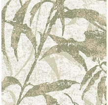 Papier peint intissé avec motif de feuilles et surface texturée