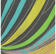 Papier peint abstrait avec un motif de lignes courbes et une surface texturée.