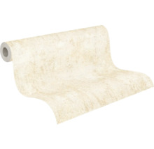 Rouleau de papier peint texturé avec un motif chiné aspect béton.