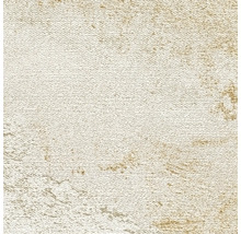 Papier peint intissé avec structure horizontale et accents métalliques aspect pierre.