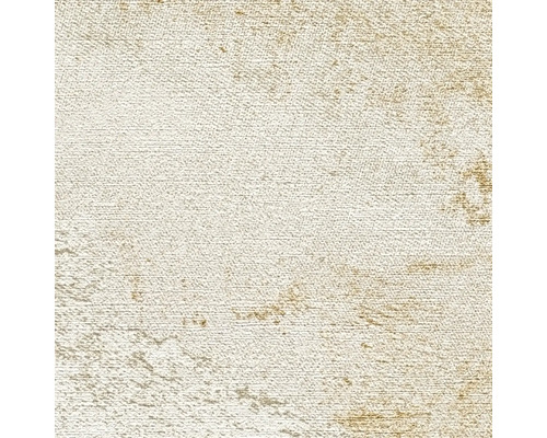 Papier peint intissé avec structure horizontale et accents métalliques aspect pierre.