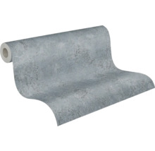 Papier peint intissé aspect béton gris avec surface structurée