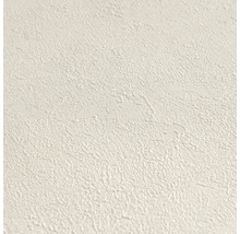 Papier peint intissé structuré avec un grain fin et irrégulier en crème.