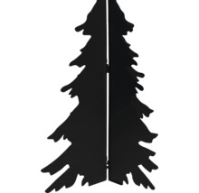 Silhouette décorative de sapin de Noël en métal noir