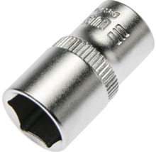 Douille de clé à douille en acier chrome-vanadium 9 millimètres six pans avec moletage