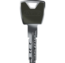 Clé réversible ABUS pour cylindre de fermeture en métal avec tête ergonomique.