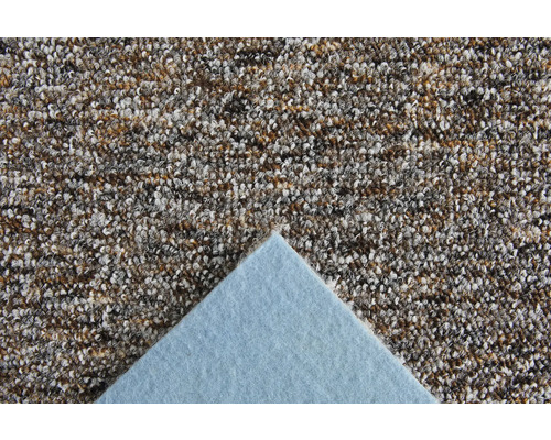 Teppichboden Schlingenware meliert mit Vliesrücken.