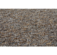 Nahaufnahme eines strukturierten Teppichbodens mit meliertem Muster.