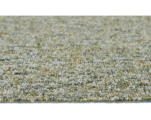 Vue rapprochée d'une moquette chinée à poils ras.