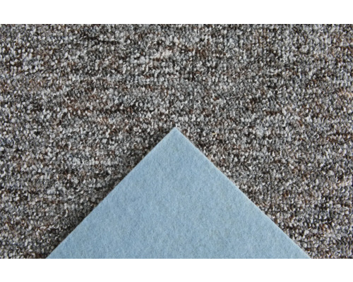 Moquette avec surface texturée et dossier en feutre en gros plan